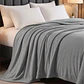 Cobija Flannel Térmica Antialérgica Gris Claro - Miniatura 3