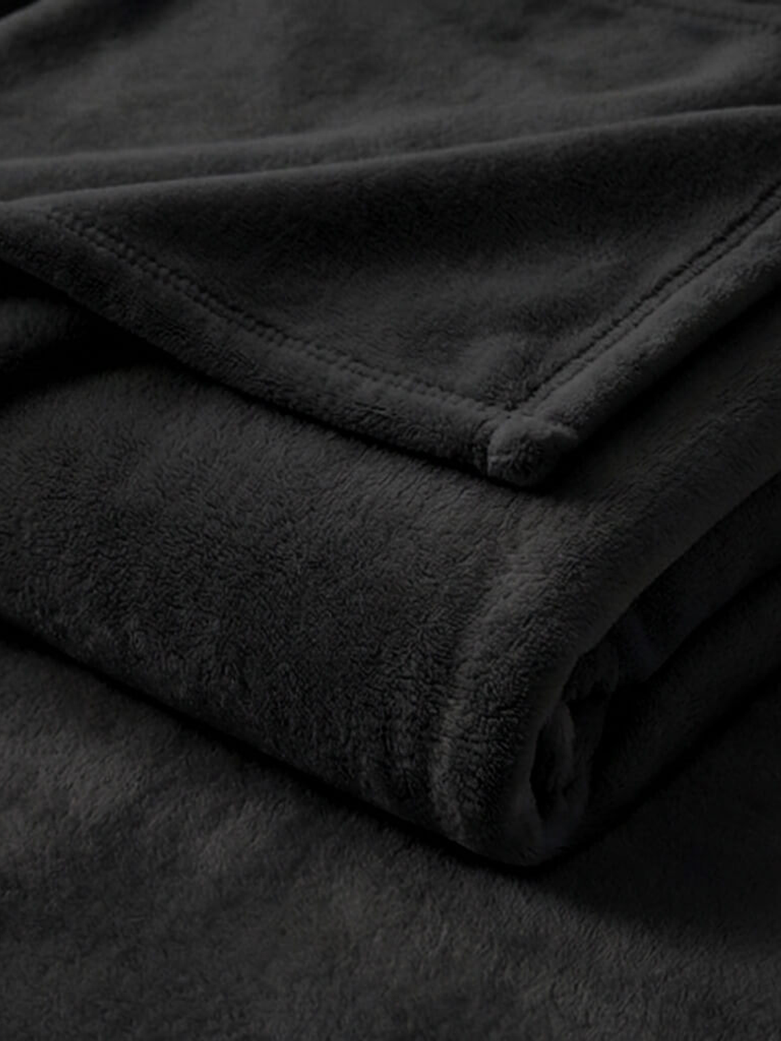 Cobija Flannel Térmica Antialérgica Negra 4