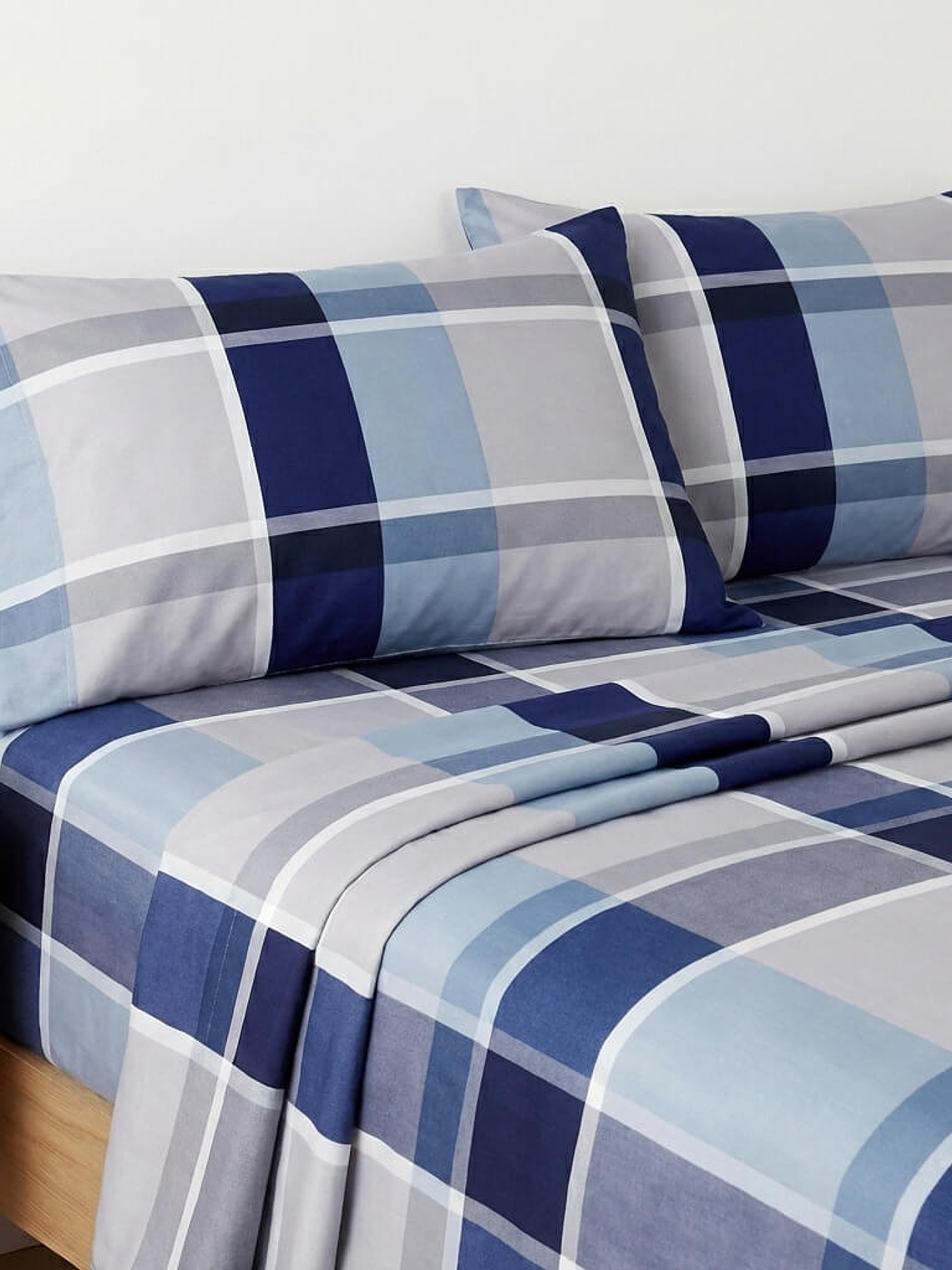 Juego De Cama Estampado Cuadros 2