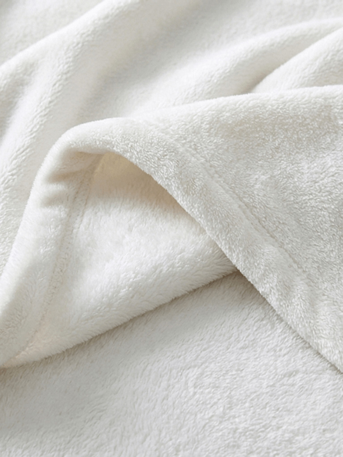 Cobija Flannel Térmica Antialérgica Blanca 5