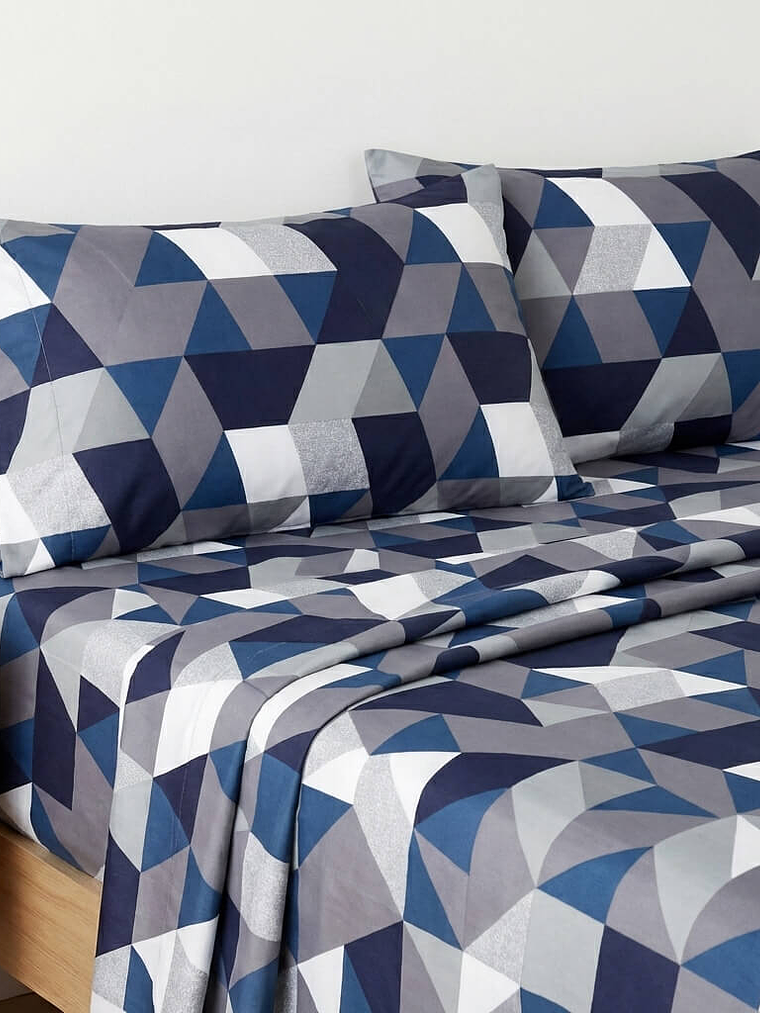 Juego De Cama Estampado Triangulos 3