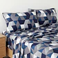 Juego De Cama Estampado Triangulos - Miniatura 2
