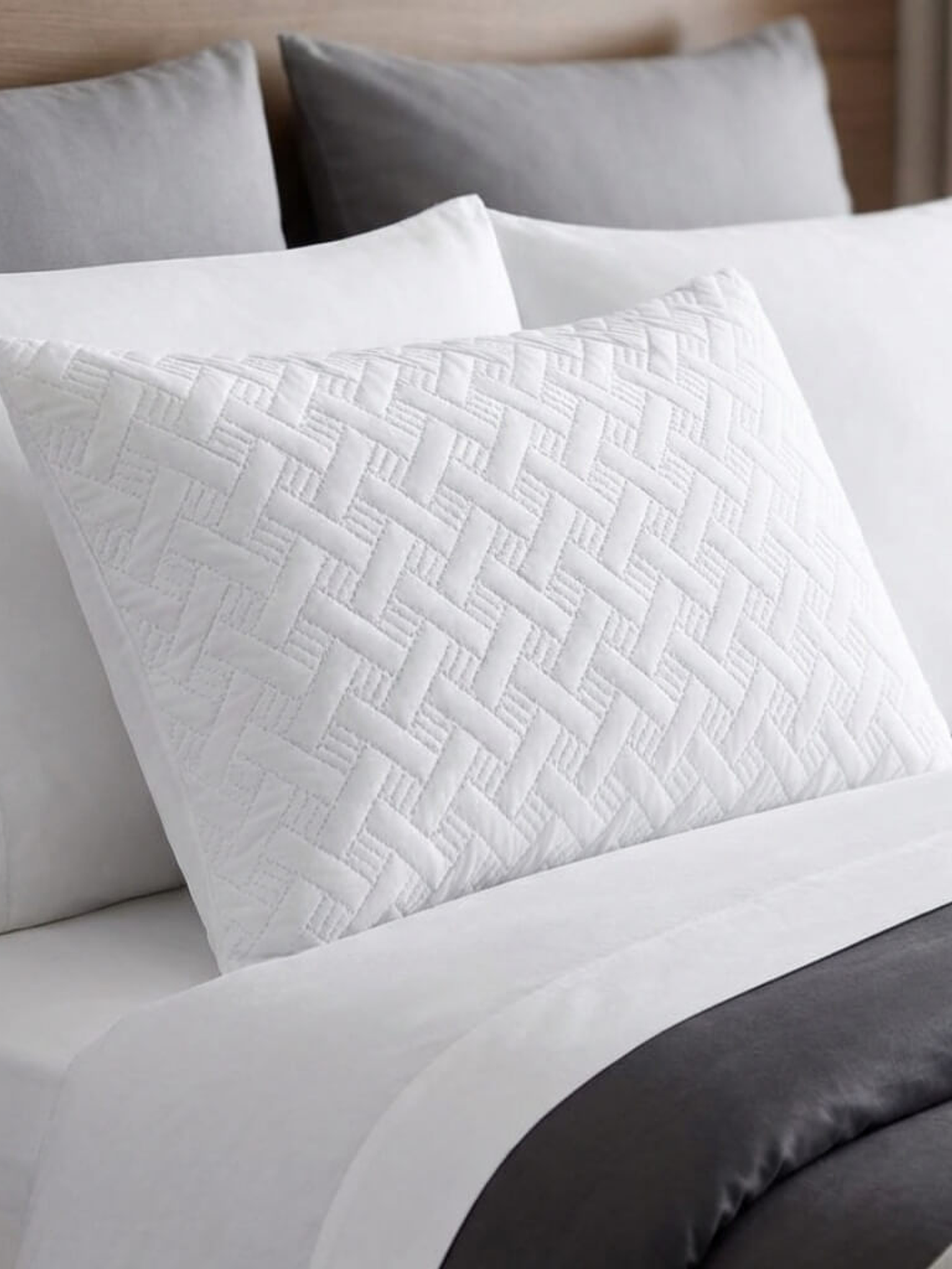 Protector De Almohada acolchado ultrasonido x 2 2