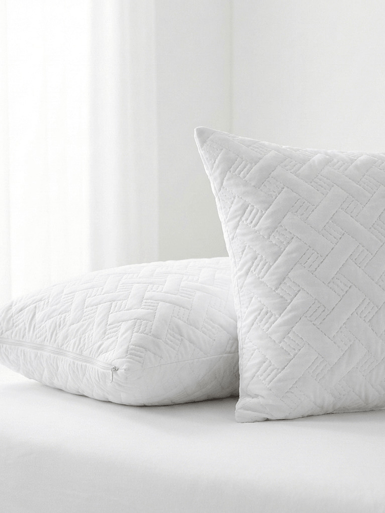 Protector De Almohada acolchado ultrasonido x 2 3