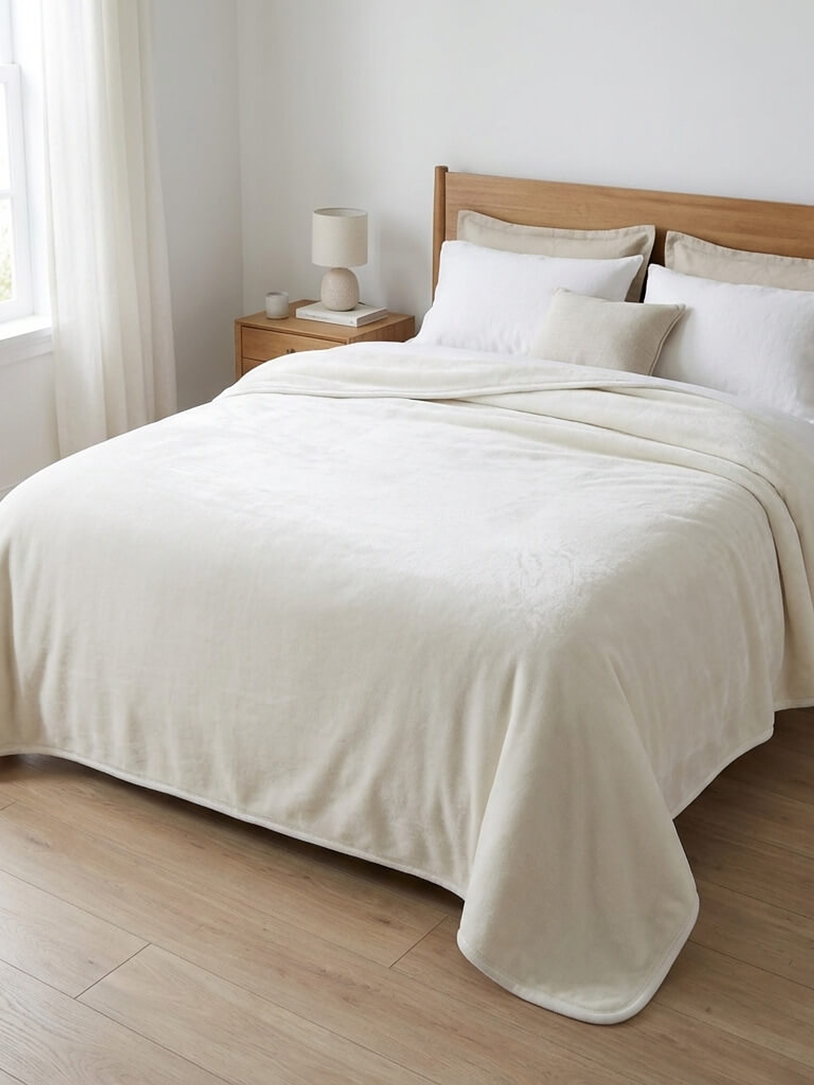 Cobija Elite Blanca Térmica Microfibra Premium 1