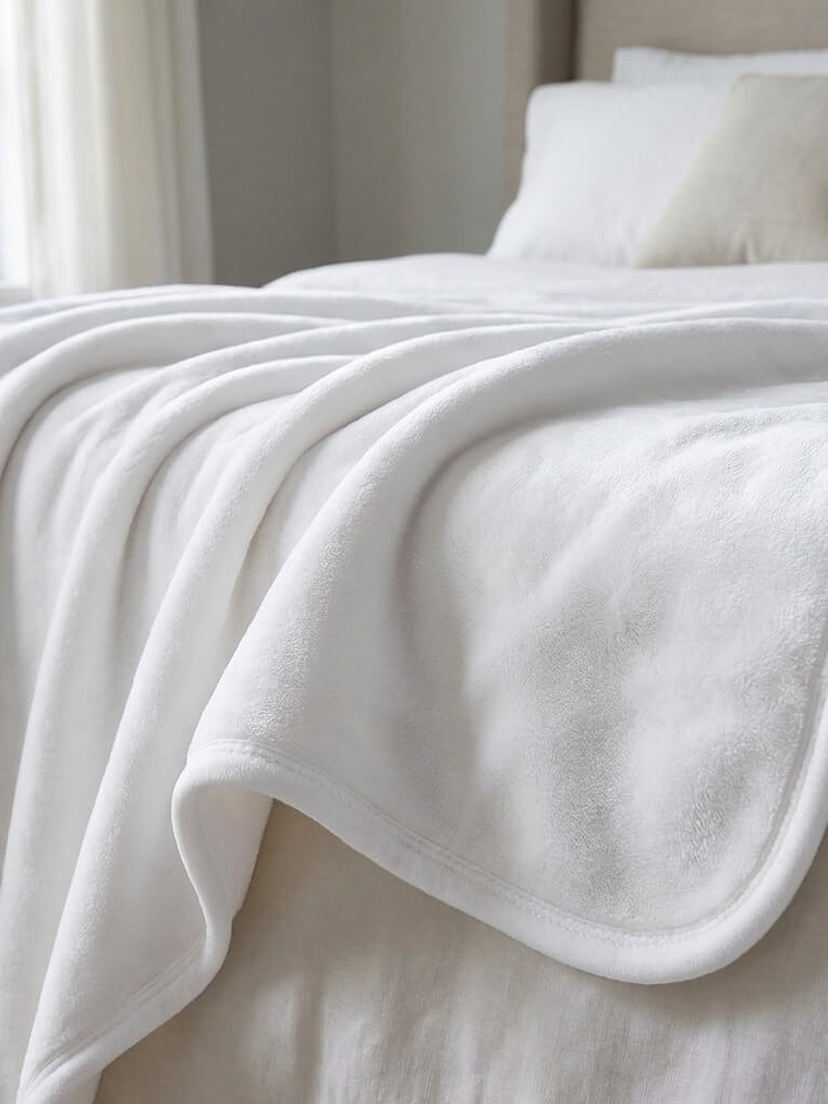Cobija Elite Blanca Térmica Microfibra Premium 2