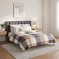 Cobija Estampada Dani Beige Cuadros Polar Térmica - Miniatura 1
