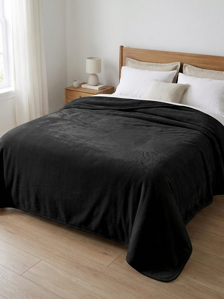 Cobija Elite Negra Térmica Microfibra Premium 1