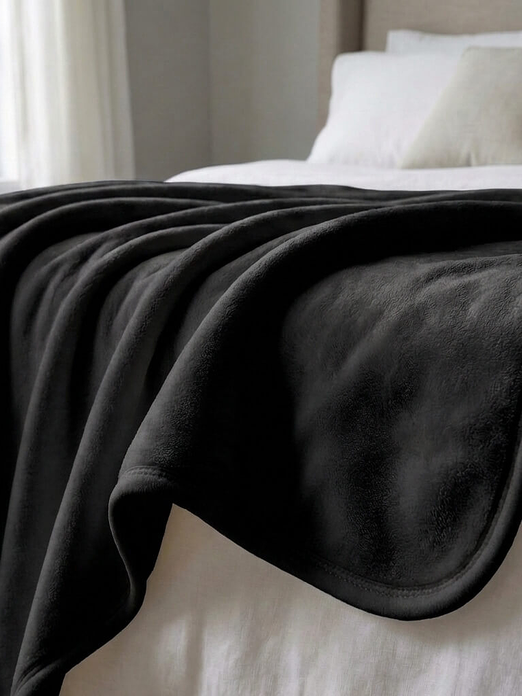 Cobija Elite Negra Térmica Microfibra Premium 2