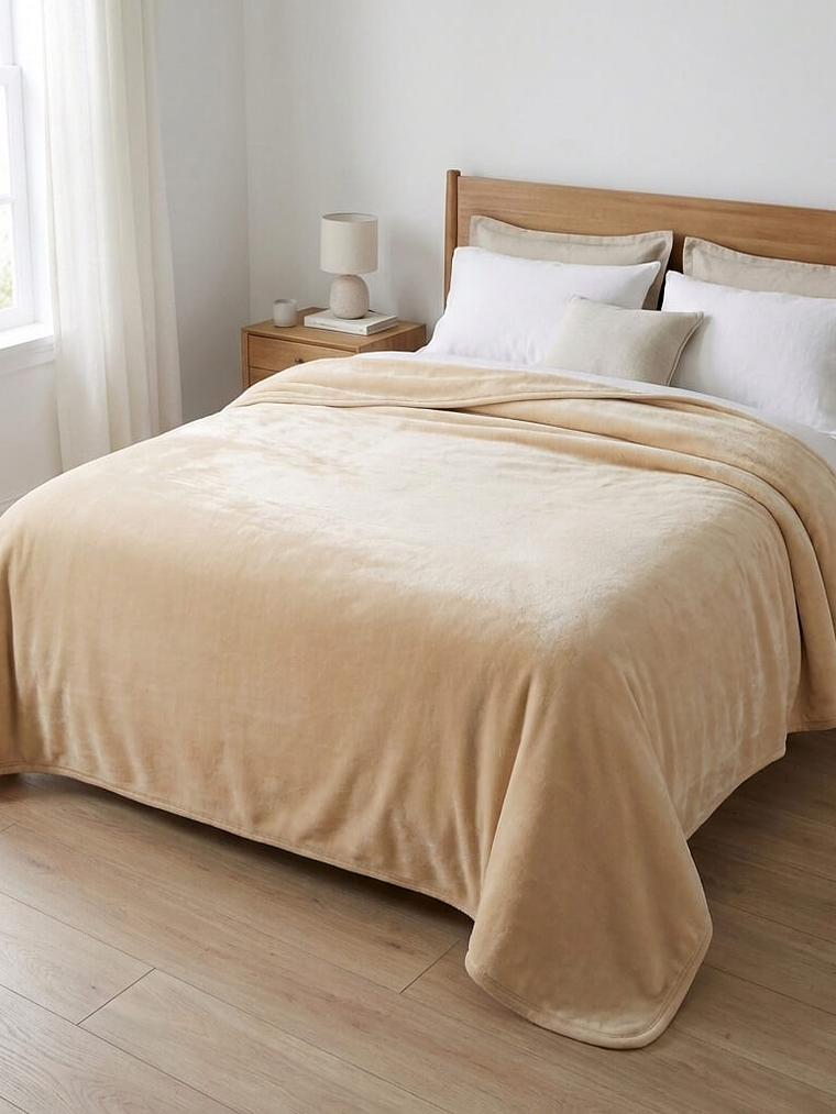 Cobija Elite Beige Térmica Microfibra Premium 1