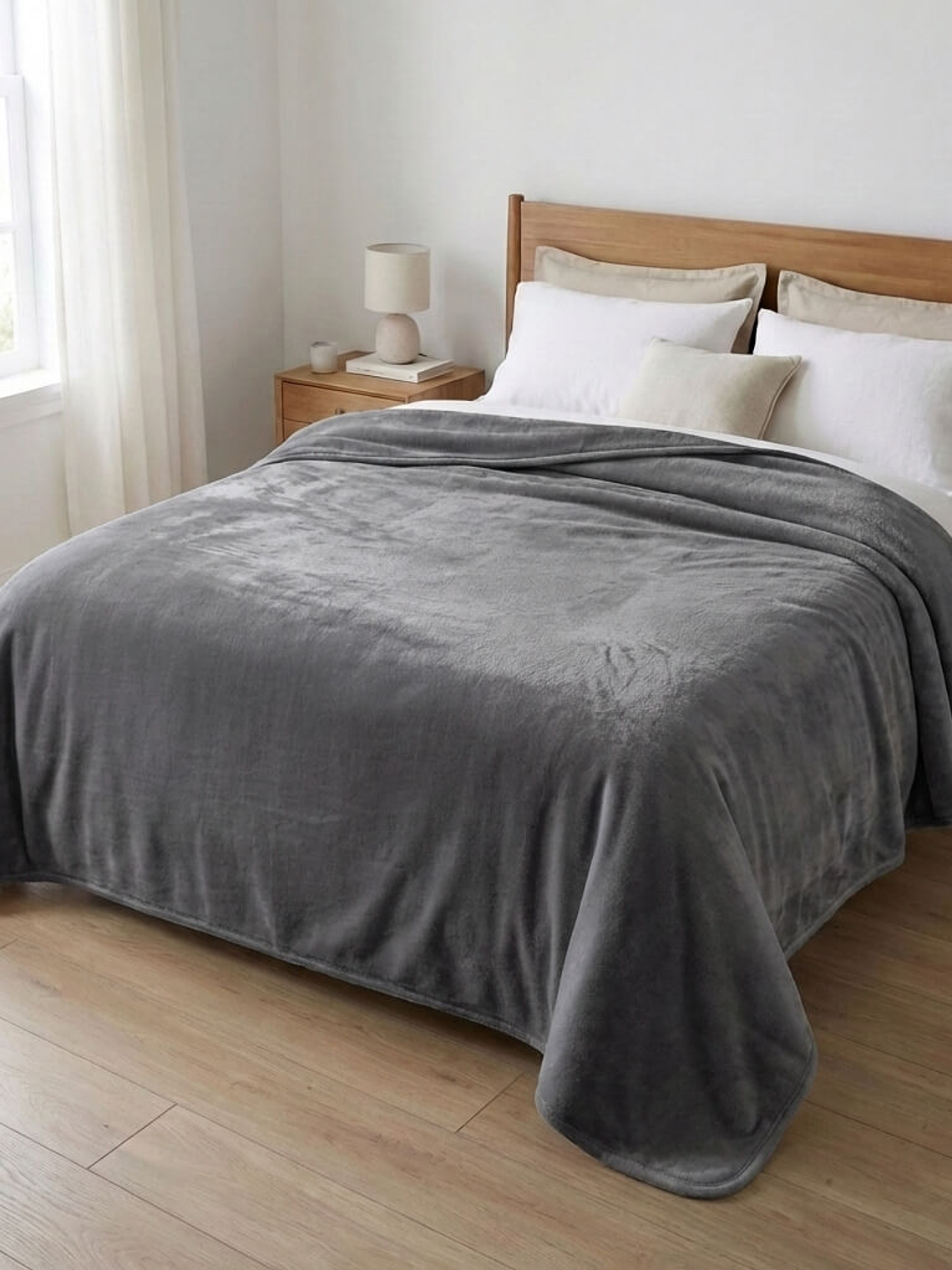 Cobija Elite Gris Térmica Microfibra Premium 1