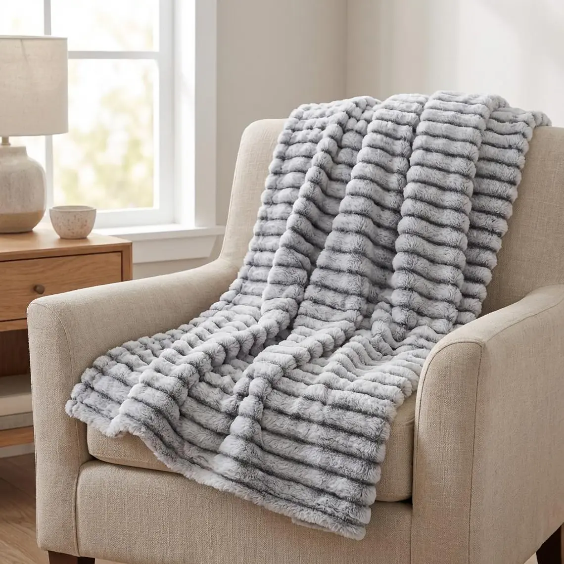 Cobija Flannel Térmica Antialérgica Estampado Cebra 1