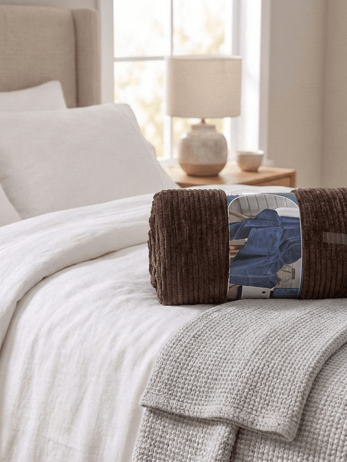 Cobija Flannel Térmica Antialérgica Chocolate 2