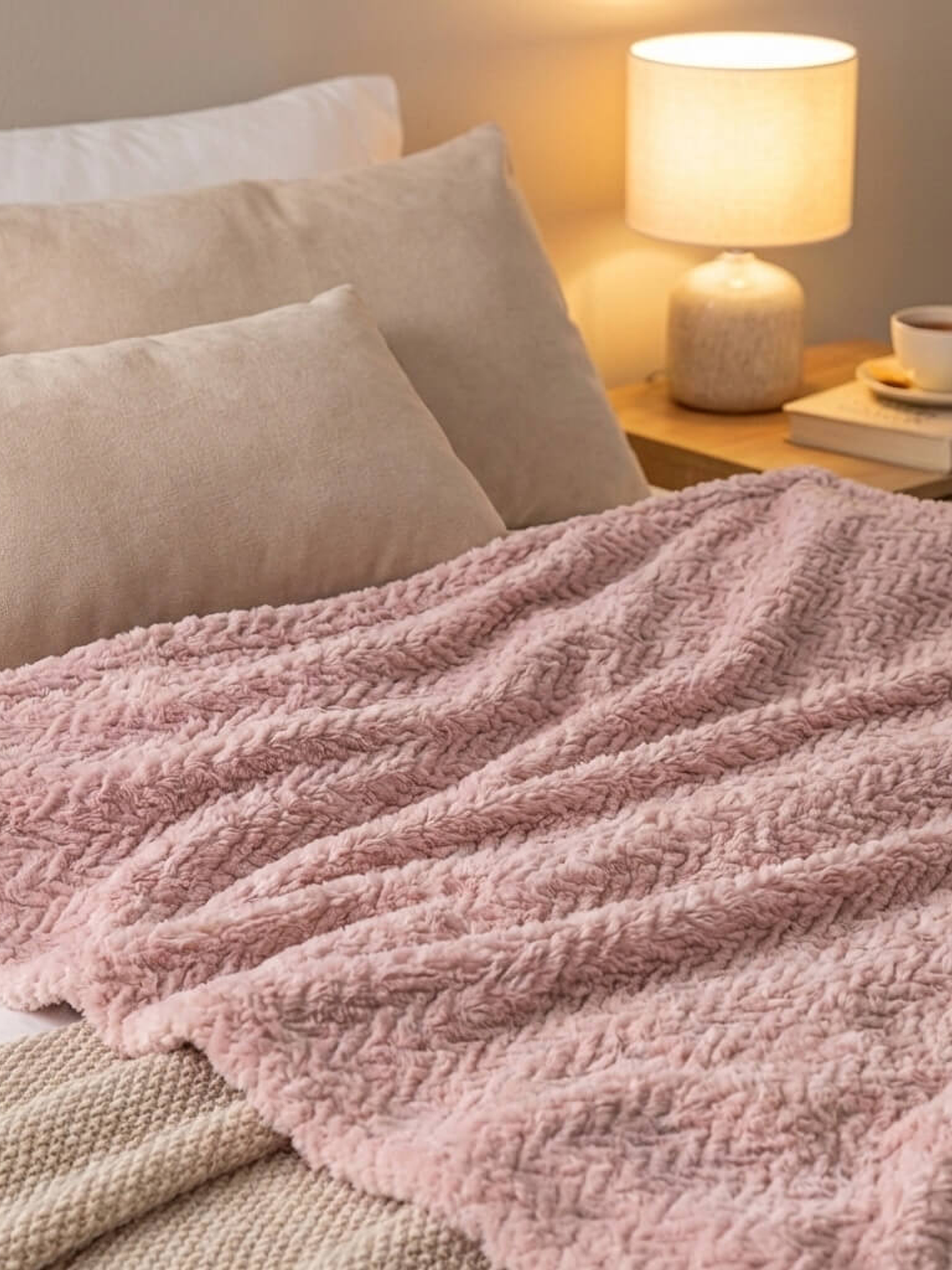 Cobija Flannel Térmica Antialérgica Rosa 1