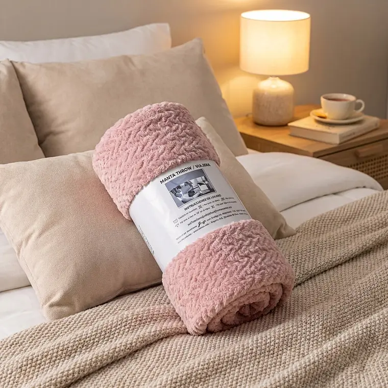 Cobija Flannel Térmica Antialérgica Juvenil Rosa 2