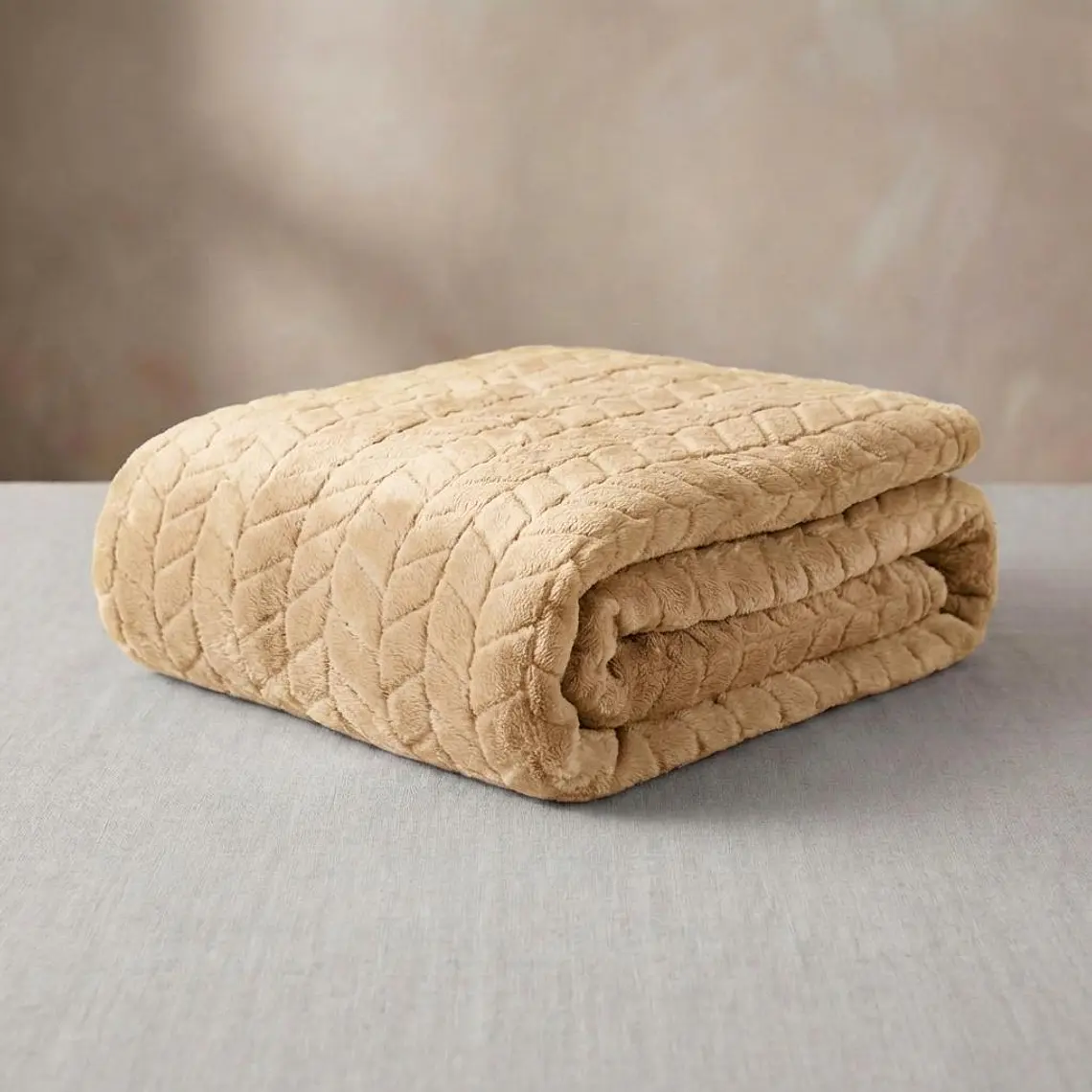 Cobija Relief Sólido Beige 4