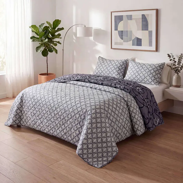 Cubrecama Quilt Estampado Arabescos 3