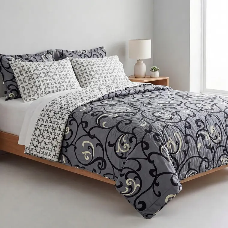 Cubrecama Quilt Estampado Arabescos 2
