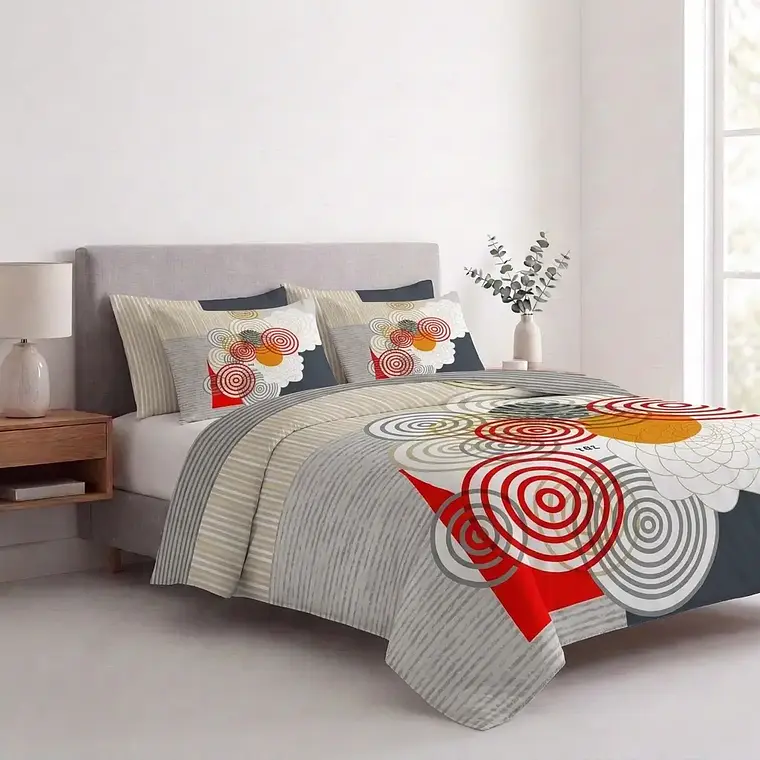 Duvet Estampado Circular Geométrico 1