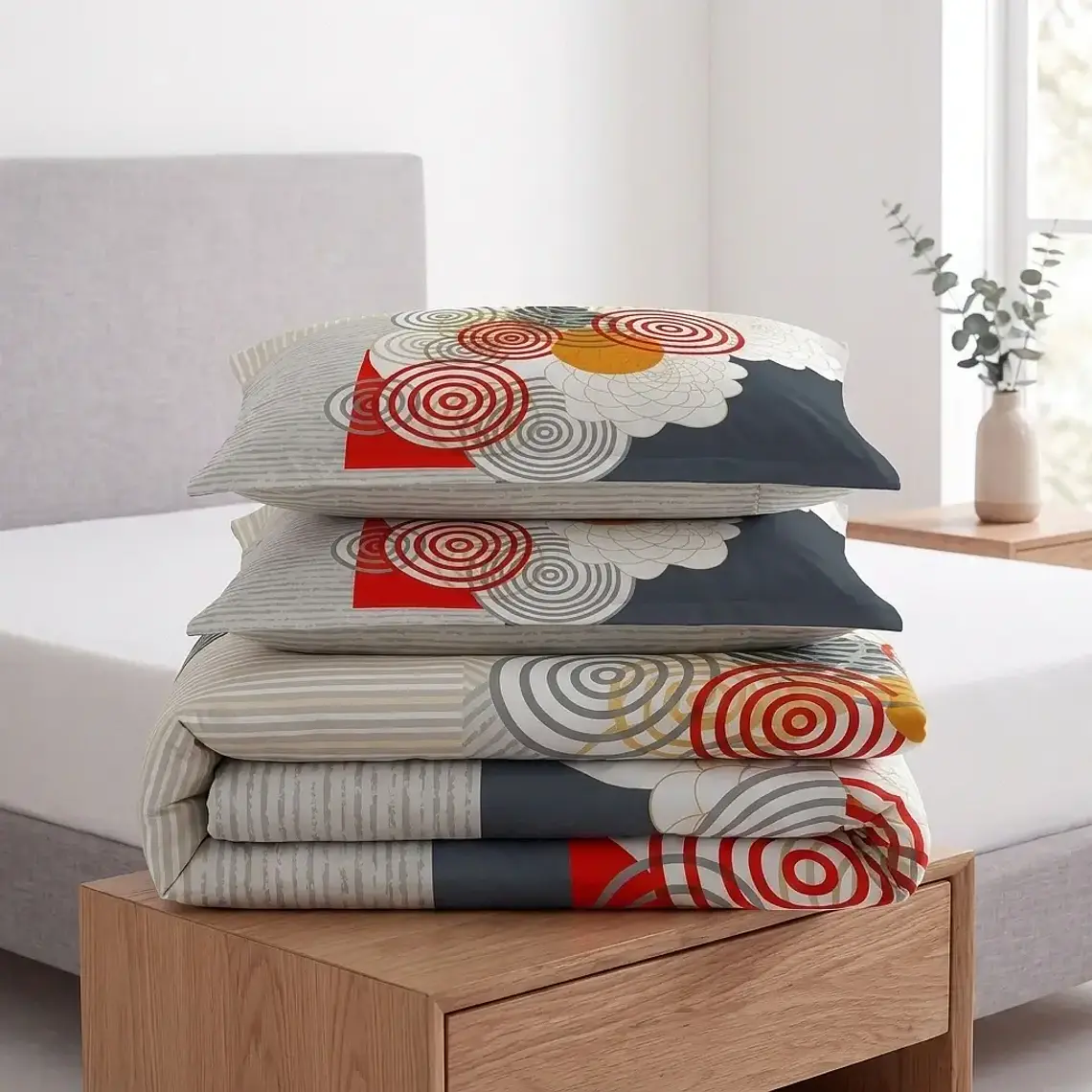 Duvet Estampado Circular Geométrico 2