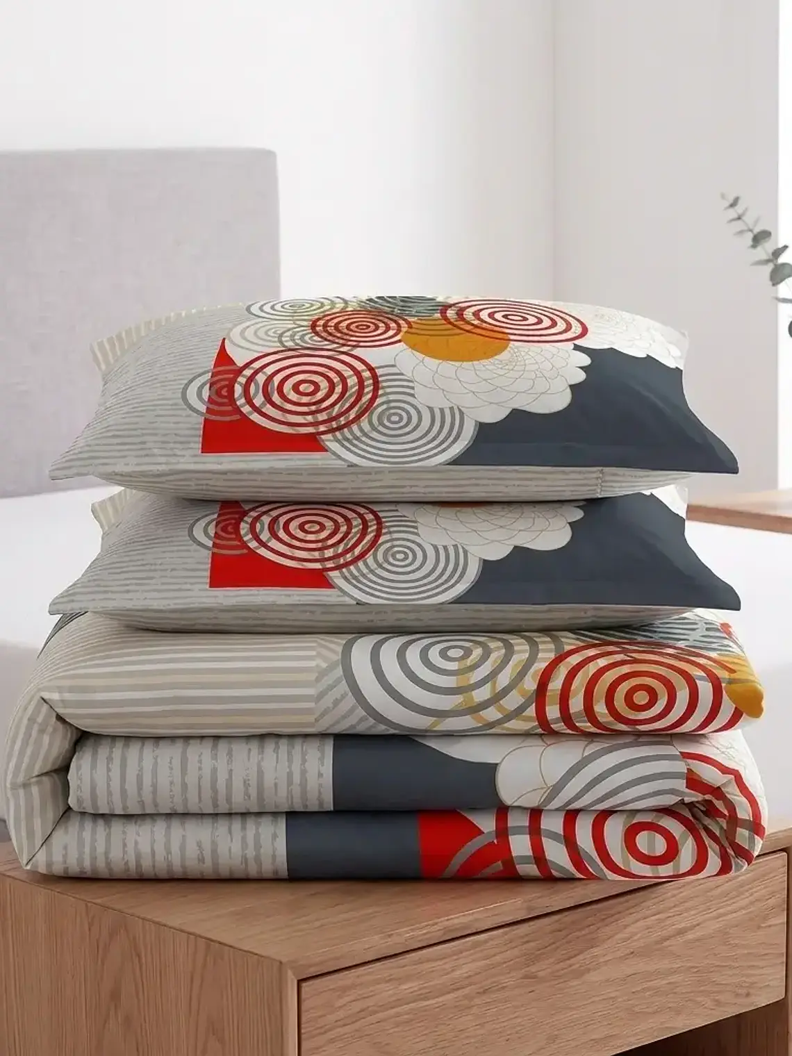 Duvet Estampado Circular Geométrico 2