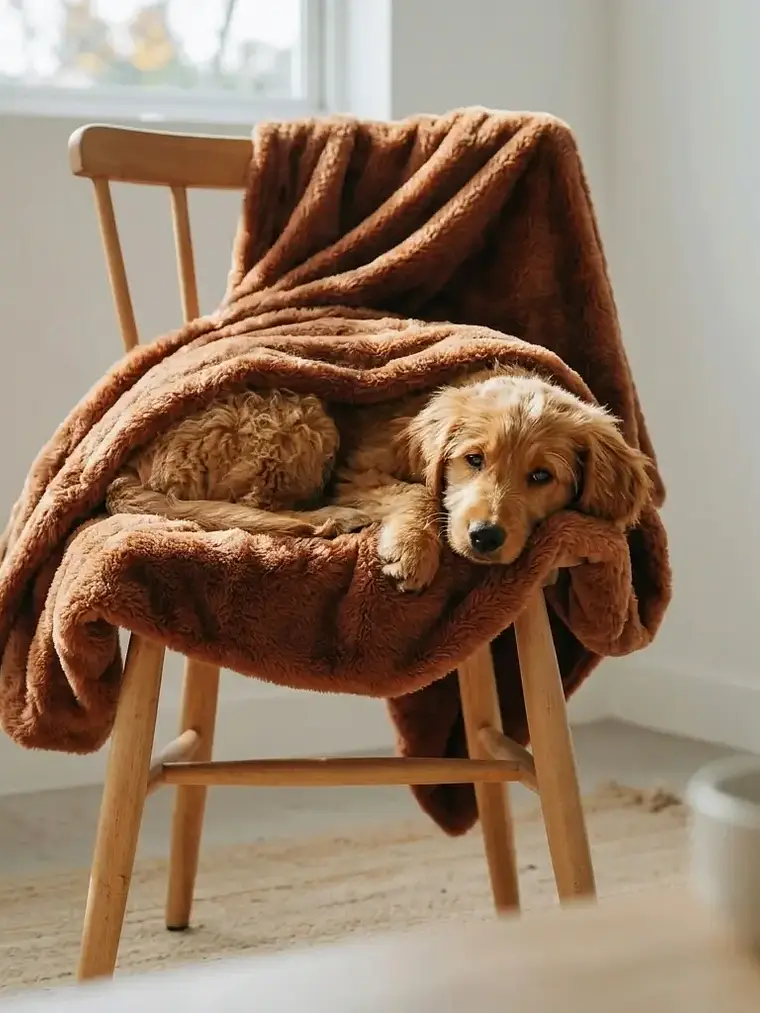 Cobija para Perro Sherpa Café 60x80 cm 1