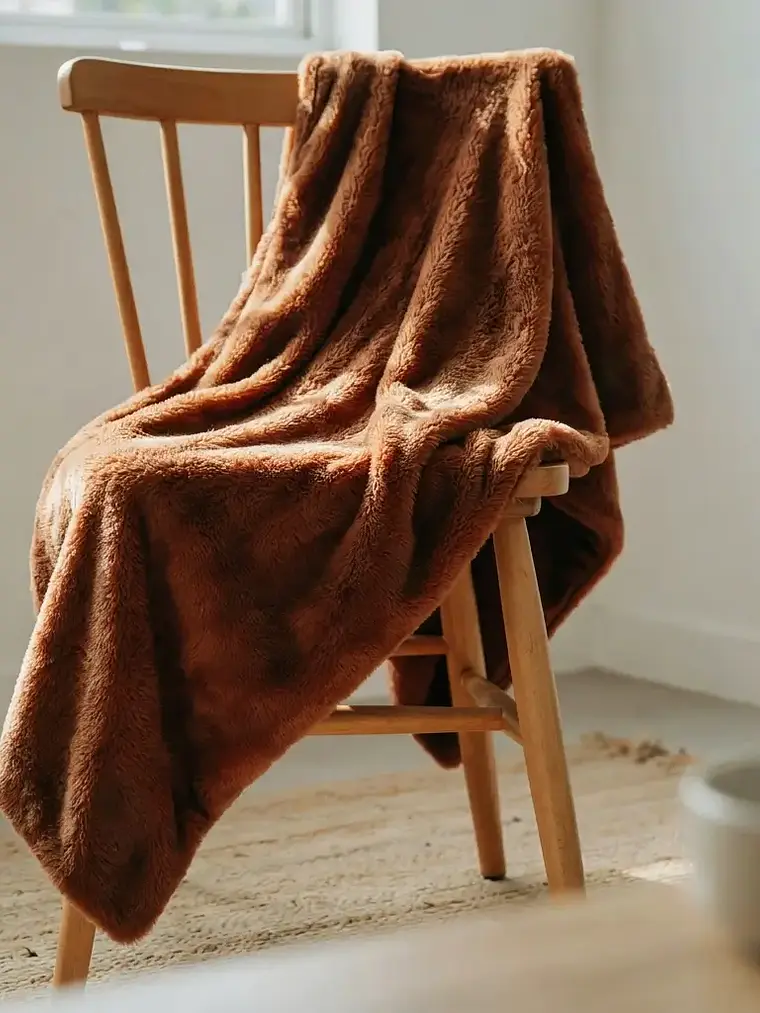 Cobija para Perro Sherpa Café 60x80 cm 3
