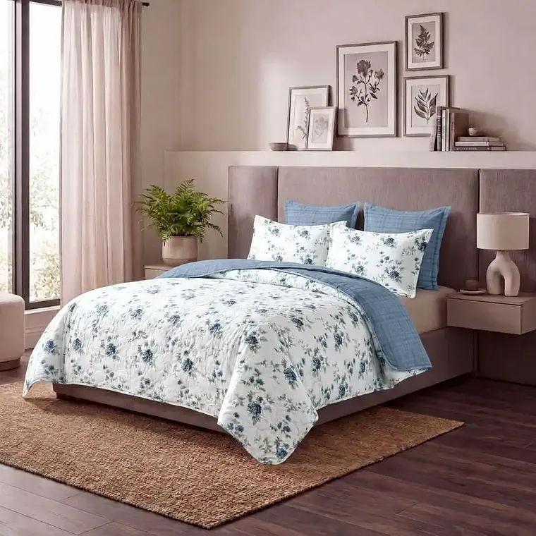 Cubrecama Quilt Estampado Natural 1