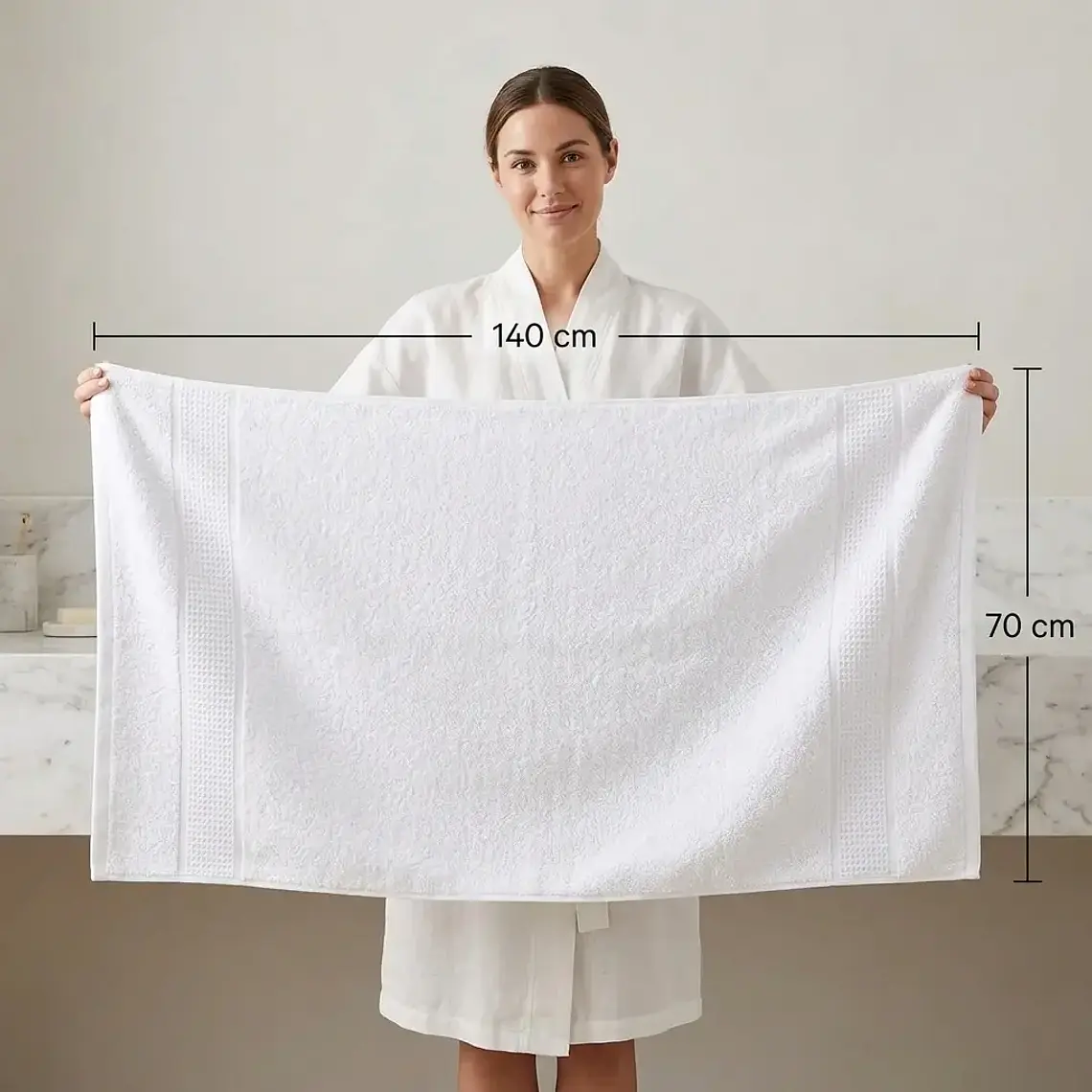 Toalla Nido De Abeja Baño 3