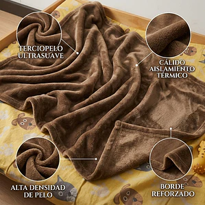 Cobija para Perro Sherpa Café 60x80 cm Fenore — Ofertas Colombia