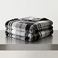 Cobija Flannel Cuadros Onix - Miniatura 2