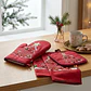 Set de Cocina Navideño - Árbol de Navidad Rojo (3 piezas) - Miniatura 1