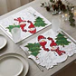 Individuales Navideños Bordados - Muñecos de Nieve - Set x2 - Miniatura 2