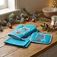 Set de Cocina Navideño - Muñeco de Nieve Azul Turquesa (3 piezas) - Miniatura 1