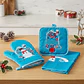 Set de Cocina Navideño - Muñeco de Nieve Azul Turquesa (3 piezas) - Miniatura 2