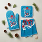 Set de Cocina Navideño - Muñeco de Nieve Azul Turquesa (3 piezas) - Miniatura 3