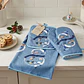 Set de Cocina Navideño - Muñeco de Nieve Azul Denim (3 piezas) - Miniatura 2