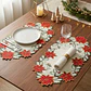 Individuales Navideños Ponsetia Beige - Set x2 - Miniatura 2