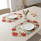 Individuales Navideños Ponsetia Beige - Set x2 - Miniatura 1