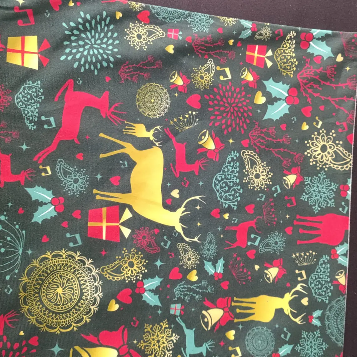 Funda de Cojín Navidad 50x50 – Bosque de Renos 4