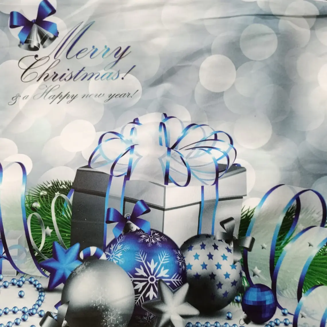 Funda de Cojín Navidad 50x50 – Azul Escarcha 4