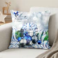 Funda de Cojín Navidad 50x50 – Azul Escarcha - Miniatura 5