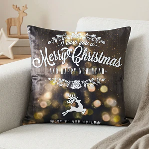 Funda de Cojín Navidad 50x50 – Reno de Luces Fenore — Navidad Colombia