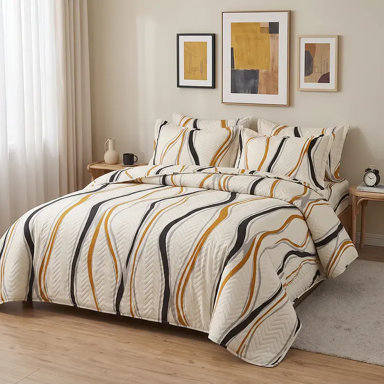Cubrecama Quilt Estampado Home 3