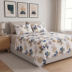 Juego De Sábanas Estampado Flores