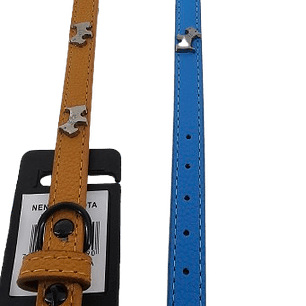 Collar Cuero Perritos Metal