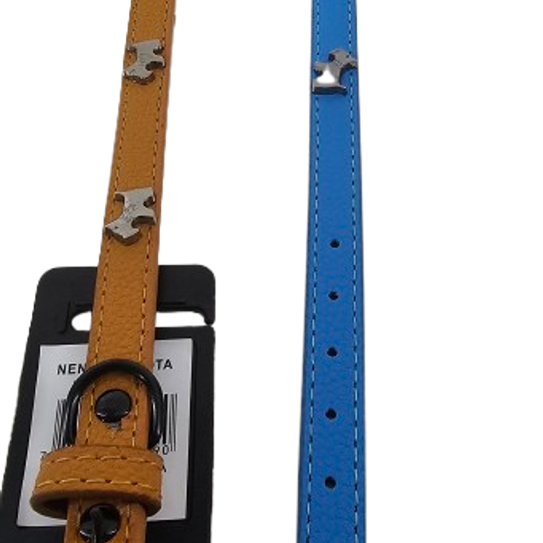 Collar Cuero Perritos Metal 1