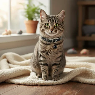 Collar Gatos Corazones