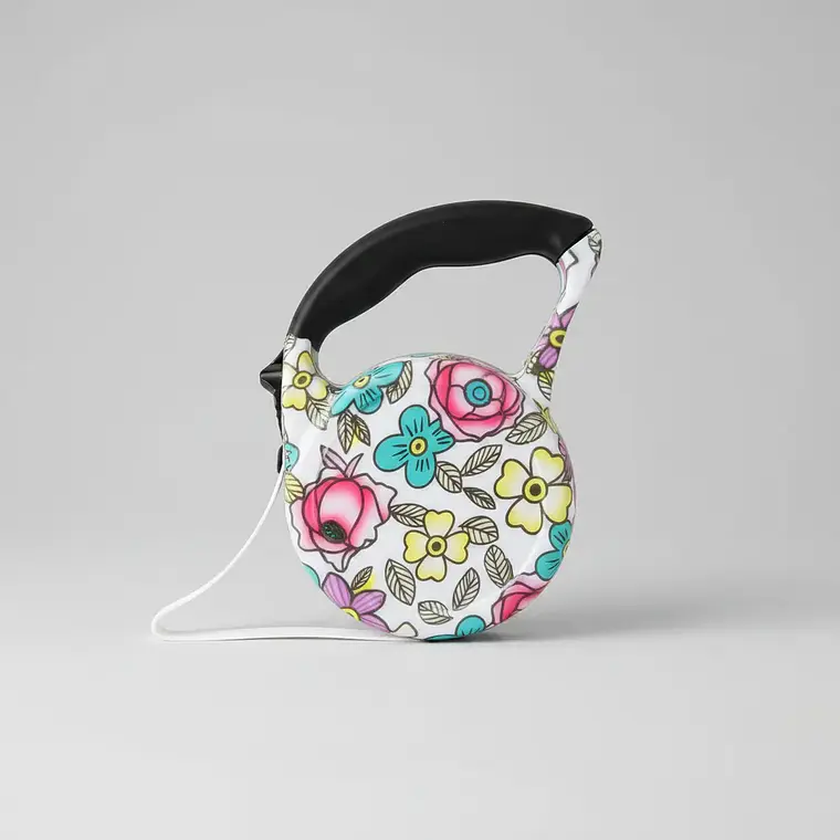 Correa Retráctil Diseño Flores 5m 1