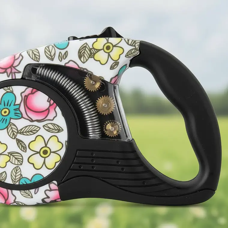 Correa Retráctil Diseño Flores 5m 2